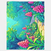Couverture Polaire Conception de chemin de jardin magique (Devant)