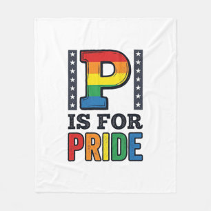 Couverture Polaire Conception de chemise arc-en-ciel de lettre de fie