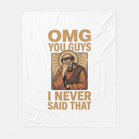 Couverture Polaire Conception de chemise de citation de facepalm reli (Devant)
