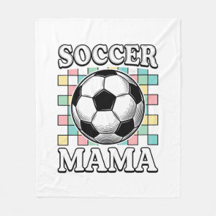 Couverture Polaire Conception de chemise de gravure de maman de footb