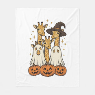 Couverture Polaire Conception de chemise fantôme de girafe de Hallowe