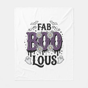 Couverture Polaire Conception de chemise fantôme vintage Fabulous Boo