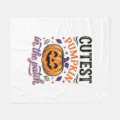 Couverture Polaire Conception de chemise Halloween Citrouille la plus (Devant (Horizontal))