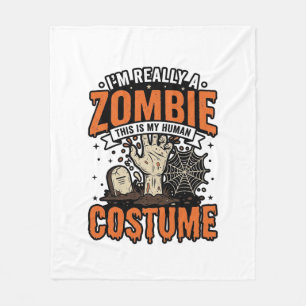 Couverture Polaire Conception de chemise Halloween Costume Zombie Vin
