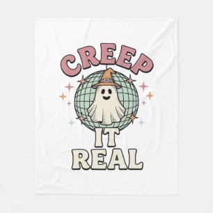 Couverture Polaire Conception de chemise Halloween Ghost Disco Creep