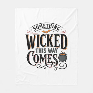 Couverture Polaire Conception de chemise Halloween Vintage Something 