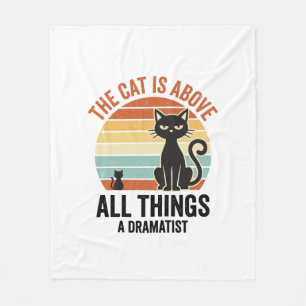 Couverture Polaire Conception de chemise humoristique de chat dramati