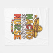 Couverture Polaire Conception de chemise Nacho Average Nurse Cinco De (Devant (Horizontal))