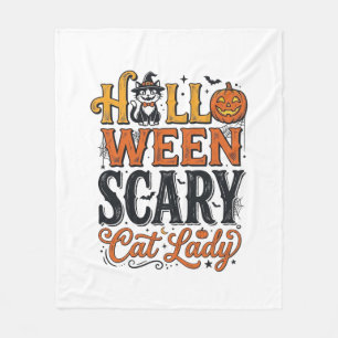 Couverture Polaire Conception de chemise pour chat vintage Halloween