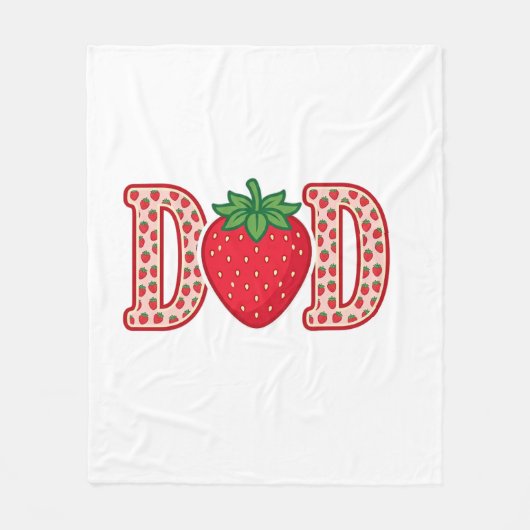 Couverture Polaire Conception de chemise vectorielle lettrage fraise (Devant)