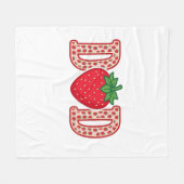Couverture Polaire Conception de chemise vectorielle lettrage fraise (Devant (Horizontal))
