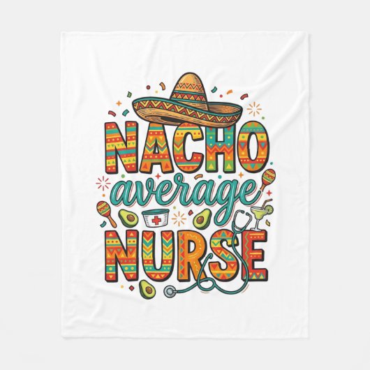 Couverture Polaire Conception de chemise vectorielle Nacho Average Nu (Devant)