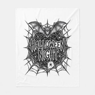 Couverture Polaire Conception de chemise vintage Halloween Night Bat