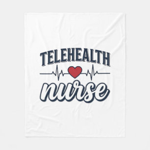 Couverture Polaire Conception de chemise vintage infirmière de télé-s