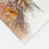 Couverture Polaire Conception de chien d'automne à l'aquarelle - Akit (Coin)