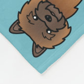 Couverture Polaire Conception de chien de dessin animé Terrier Cairn (Coin)