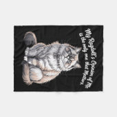 Couverture Polaire Conception de citation de mon opinion de Ragdolls  (Devant (Horizontal))