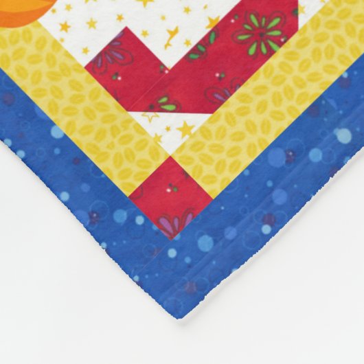 Couverture Polaire Conception de courtepointe Alphabet bébé (Coin)