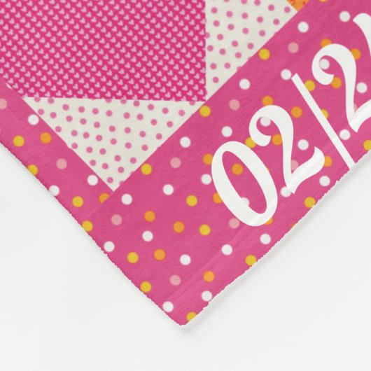 Couverture Polaire Conception de courtepointe Alphabet pour fille-béb (Coin)