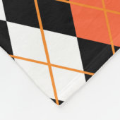 Couverture Polaire Conception de diamant Argyle blanc noir orange (Coin)