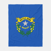 Couverture Polaire Conception de drapeau d'état du Nevada (Devant)