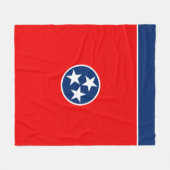 Couverture Polaire Conception de drapeau d'état du Tennessee (Devant (Horizontal))