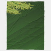 Couverture Polaire Conception de feuille de palmier tropical vert Nat (Devant)