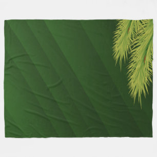 Couverture Polaire Conception de feuille de palmier tropical vert Nat