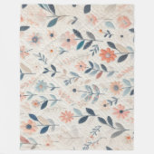 Couverture Polaire Conception de fleurs en surface (Devant)