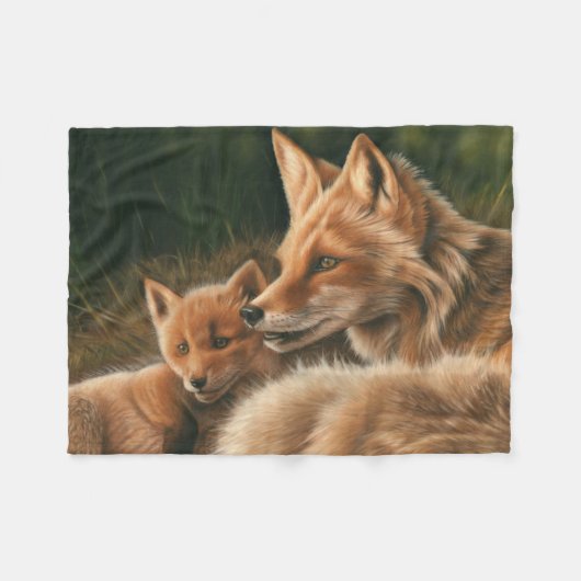 Couverture Polaire Conception de Fox (Devant (Horizontal))