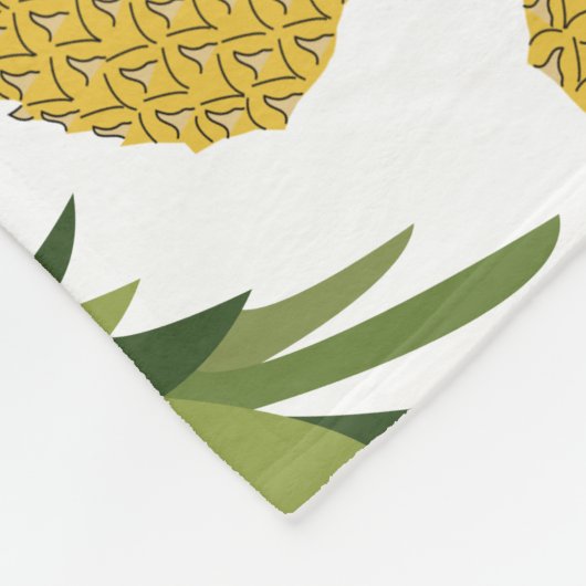 Couverture Polaire Conception de fruits tropicaux ananas (Coin)
