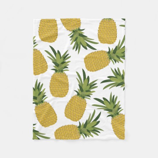 Couverture Polaire Conception de fruits tropicaux ananas (Devant)