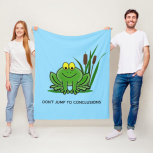 Couverture Polaire Conception de grenouille verte