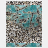 Couverture Polaire Conception de la rouille Turquoise antique (Devant)