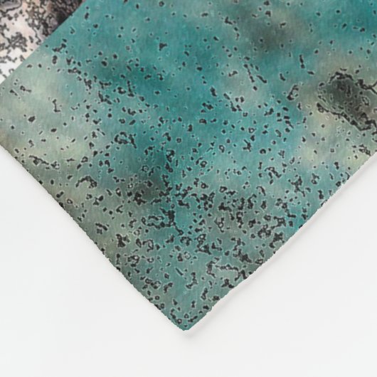 Couverture Polaire Conception de la rouille Turquoise antique (Coin)