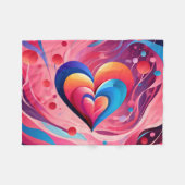 Couverture Polaire Conception de la Saint Valentin (Devant (Horizontal))