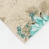 Couverture Polaire Conception de la série aqua florale délabrée 3 (Coin)