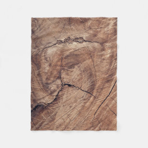 Couverture Polaire Conception de la texture du grain de bois rustique