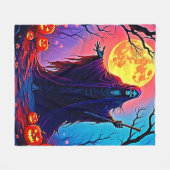 Couverture Polaire Conception de l'appel de éffrayant Moon Death (Devant (Horizontal))