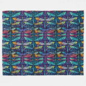 Couverture Polaire Conception de libellule en verre tendu (Devant (Horizontal))