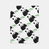 Couverture Polaire Conception de l'ours Panda. (Devant)