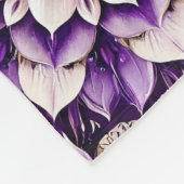 Couverture Polaire Conception de mandala floral orné (Coin)