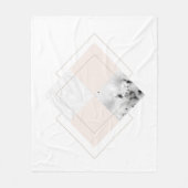 Couverture Polaire Conception de marbre géométrique (Devant)