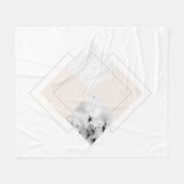 Couverture Polaire Conception de marbre géométrique (Devant (Horizontal))