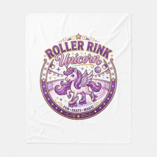 Couverture Polaire Conception de merch prête pour POD Licorne Roller