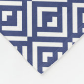 Couverture Polaire Conception de monogramme à chevron géométrique Nav (Coin)