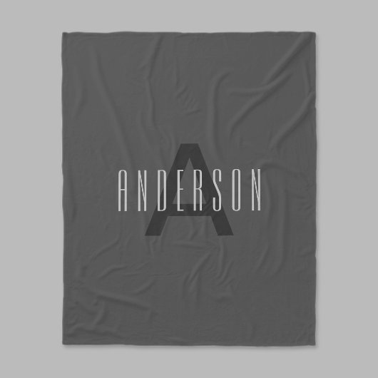 Couverture Polaire Conception de monogramme minimal moderne éditable