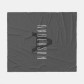 Couverture Polaire Conception de monogramme minimal moderne éditable (Devant (Horizontal))