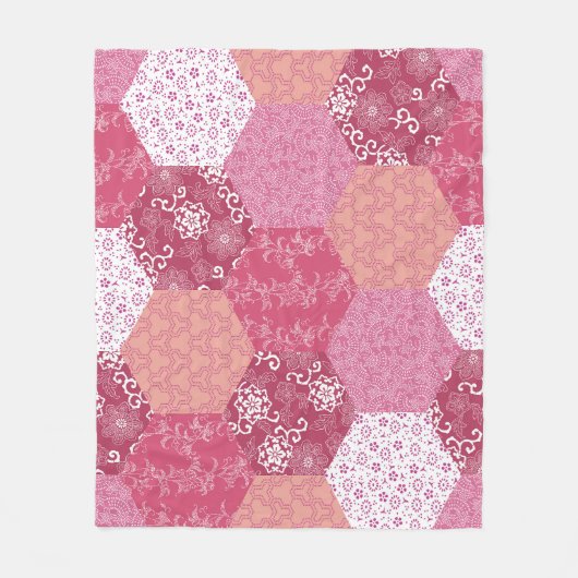 Couverture Polaire Conception de Motif de Patchwork de style japonais (Devant)