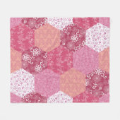 Couverture Polaire Conception de Motif de Patchwork de style japonais (Devant (Horizontal))